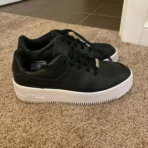 Leather Platform Air Force 1